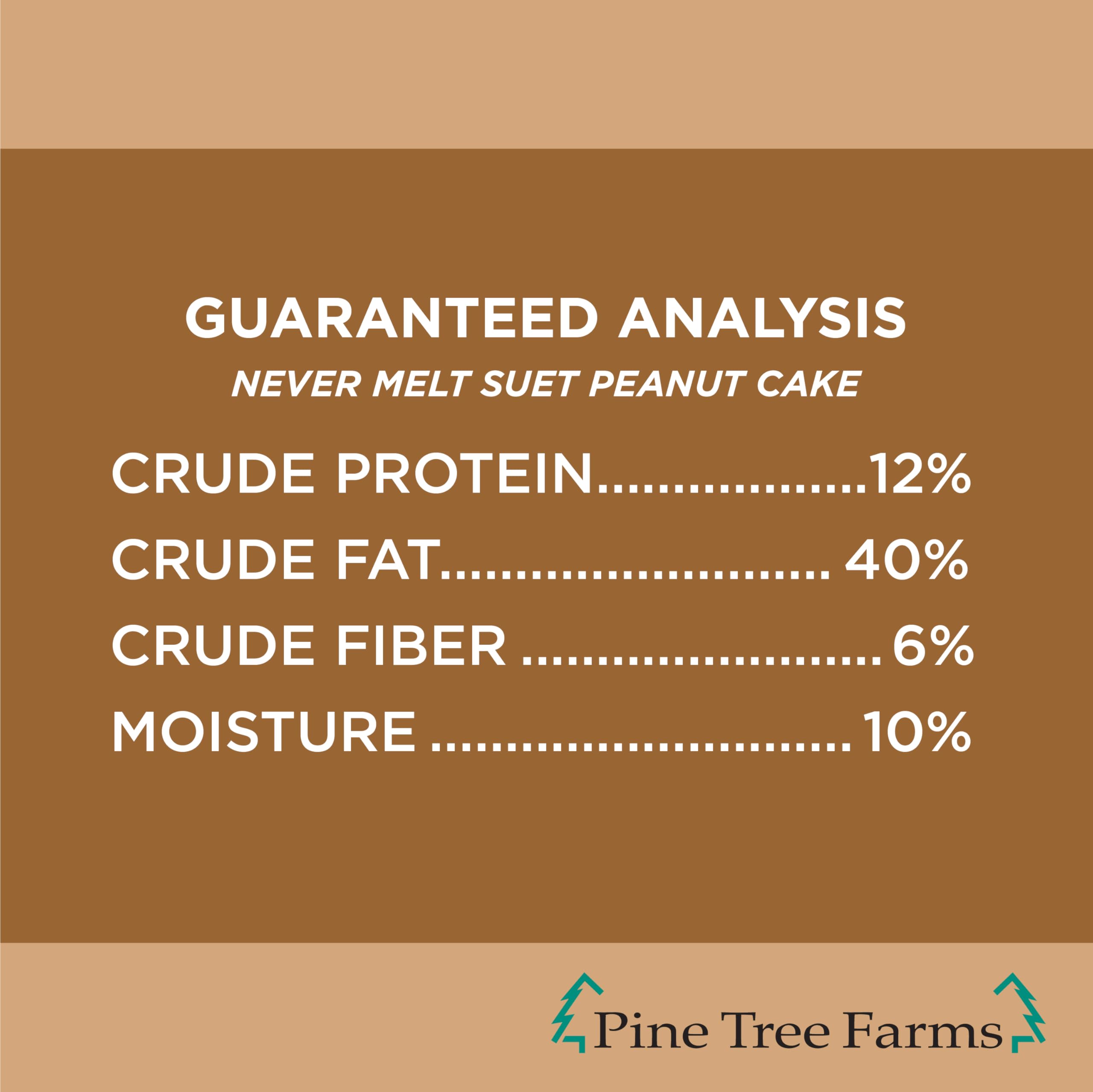 Pine Tree Farms Peanut Suet Cake on a table