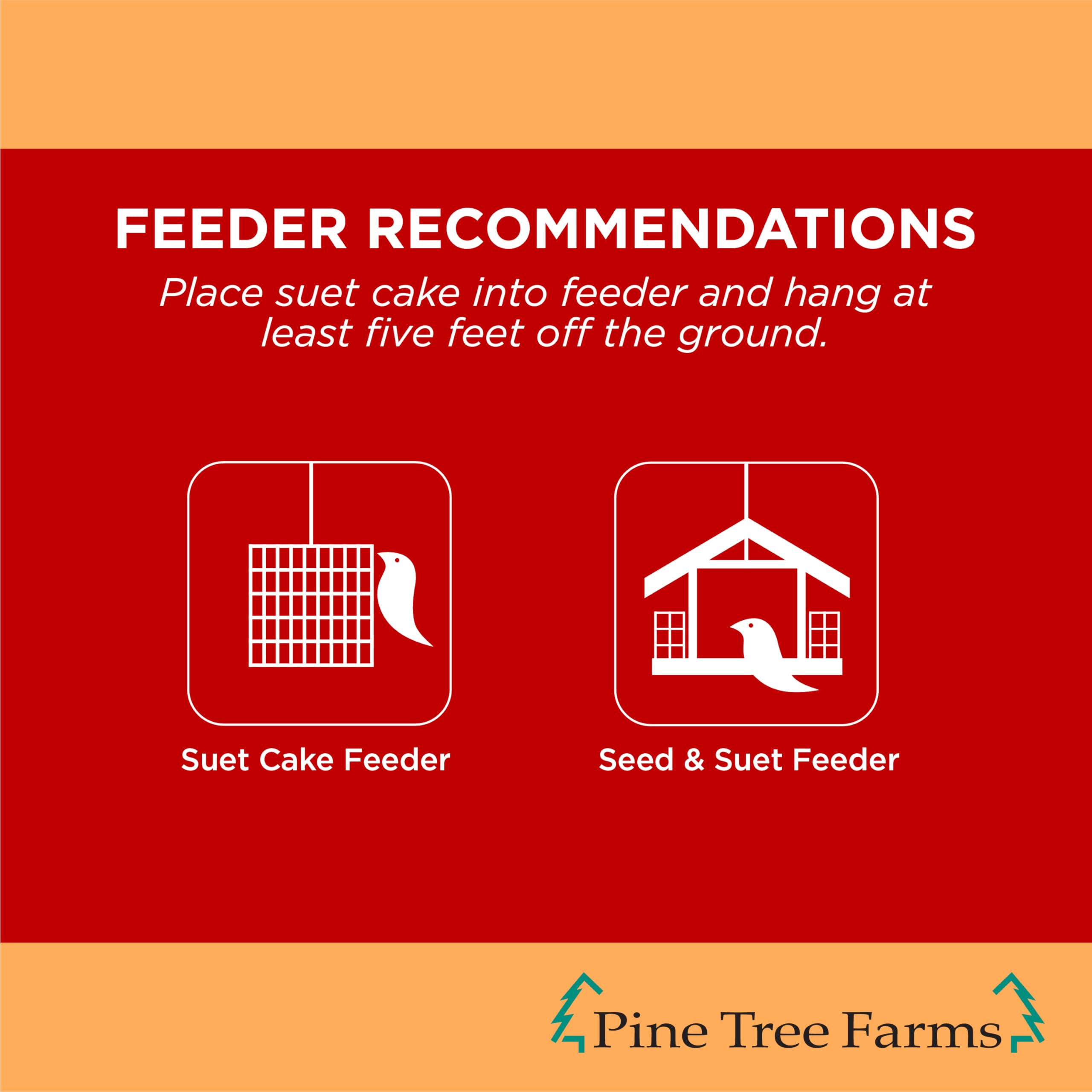 Pine Tree Farms suet cake ingredients including peanuts and corn
