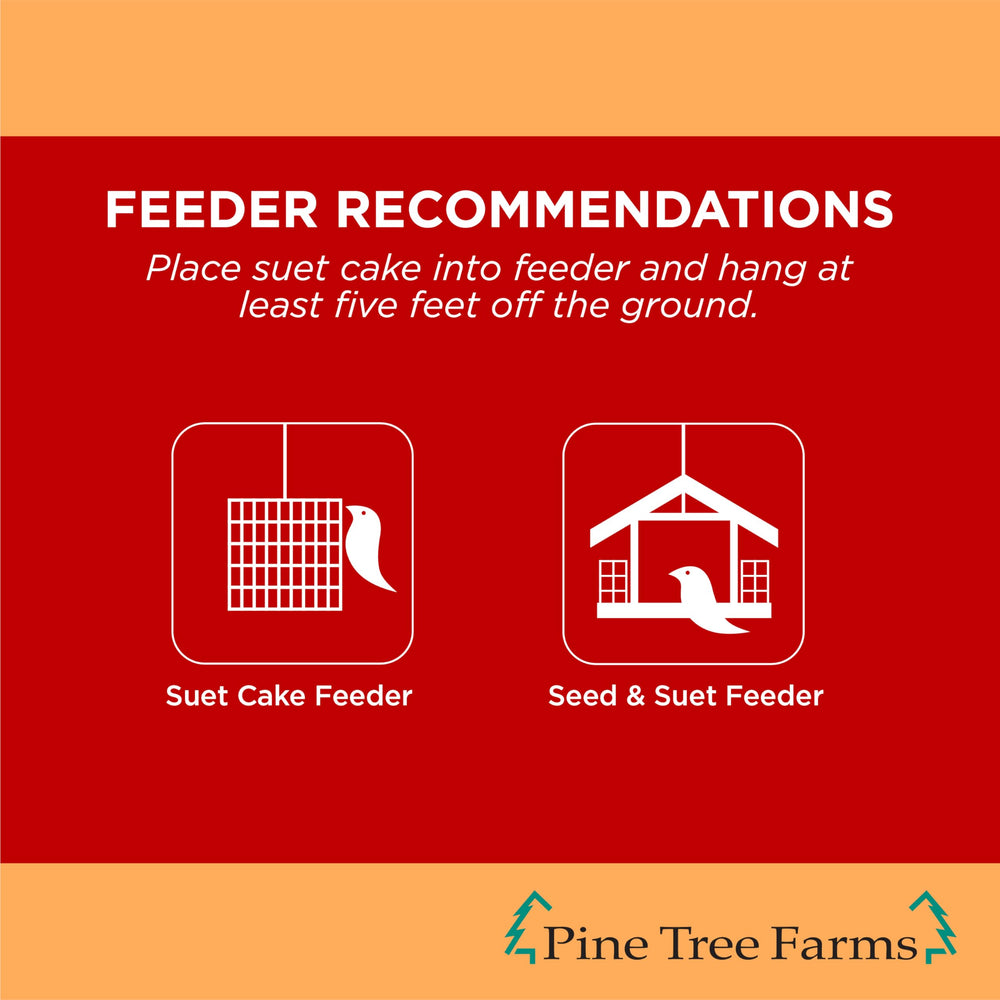 Pine Tree Farms suet cake ingredients including peanuts and corn