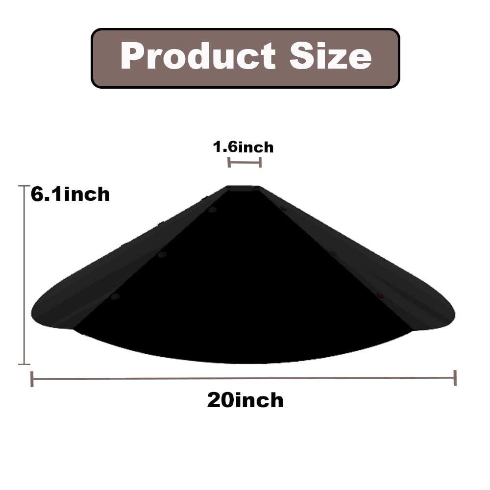 PirateAnt 20-inch Metal Squirrel Baffle side view showcasing the spring mechanism