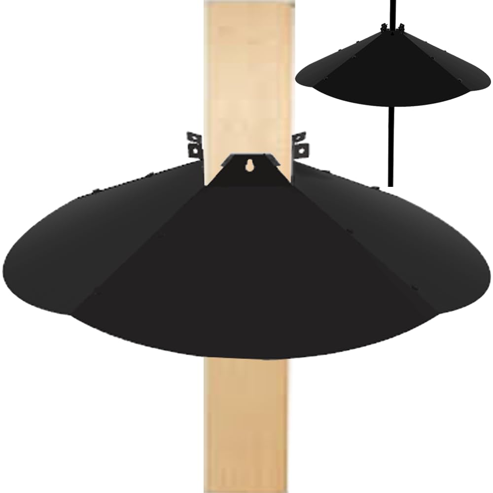 PirateAnt 24 Inch Metal Squirrel Baffle front view