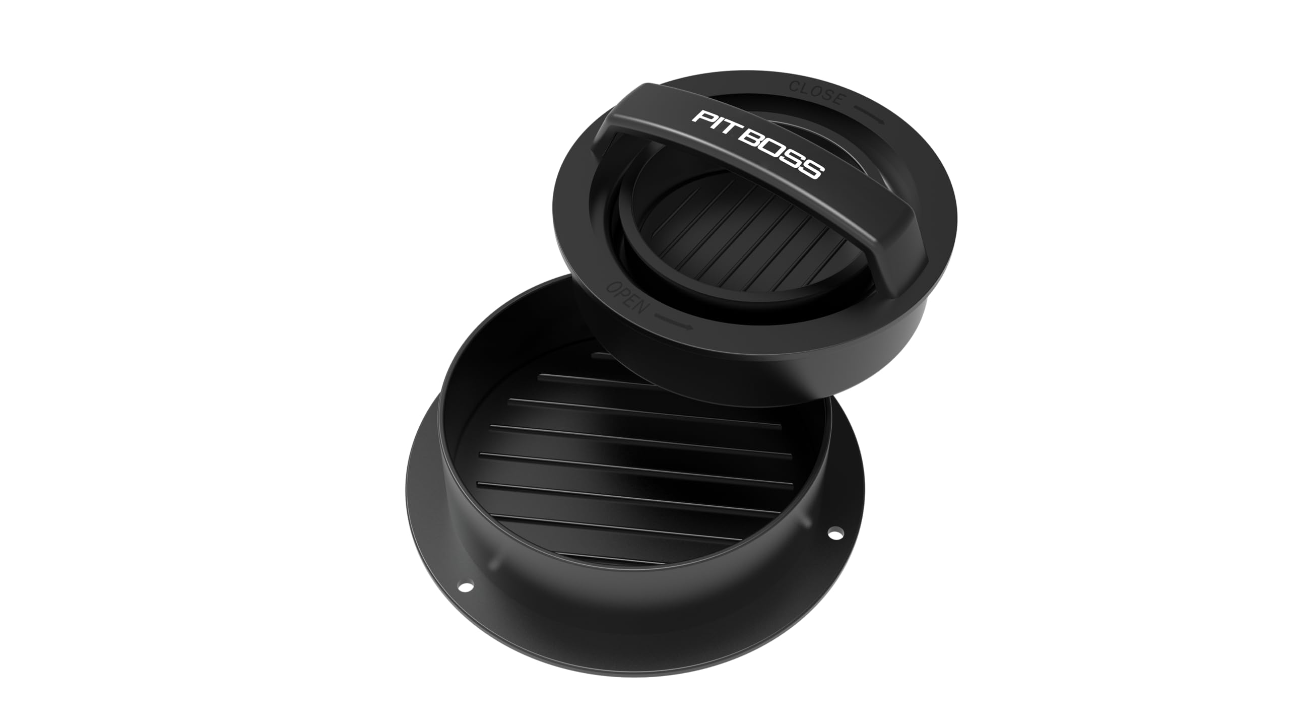 PIT BOSS 3-in-1 Burger Press in black, front view