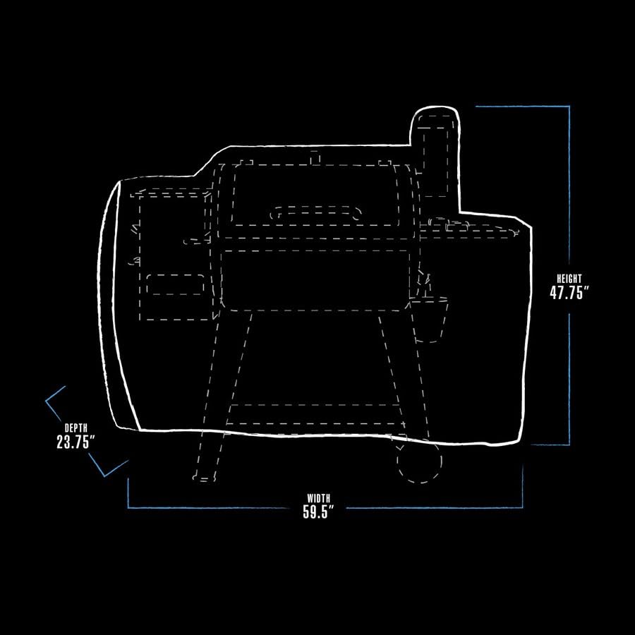 PIT BOSS Deluxe Grill Cover packed neatly for storage