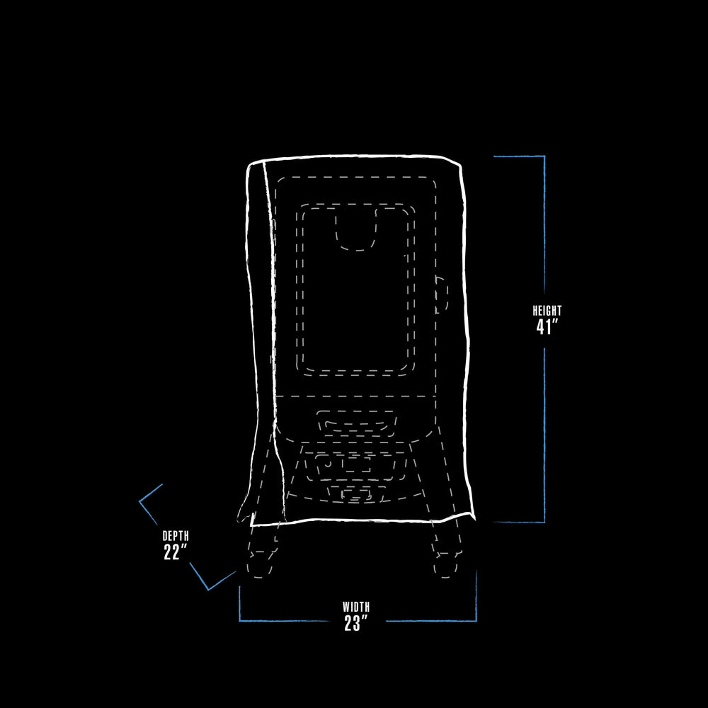 PIT BOSS Electric Smoker Cover side view on smoker