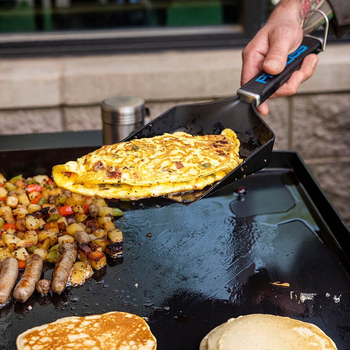 PIT BOSS Griddle Grub Shovel in the box with packaging