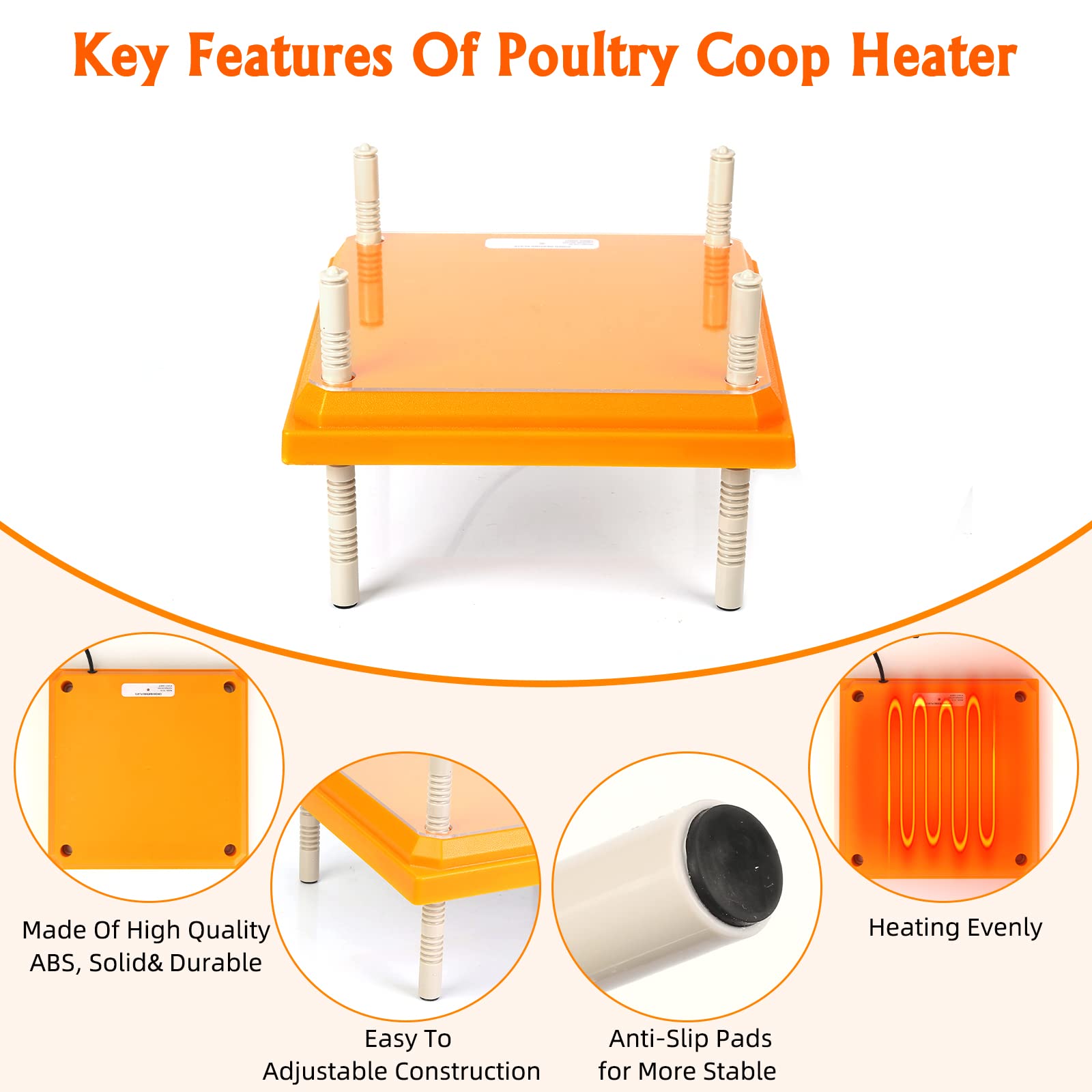 Pitalok Brooder Heater in poultry coop setup with chicks