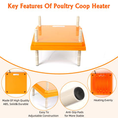 Pitalok Brooder Heater in poultry coop with chicks