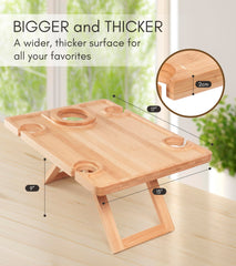 Piticco picnic table folded flat inside carrying tote bag
