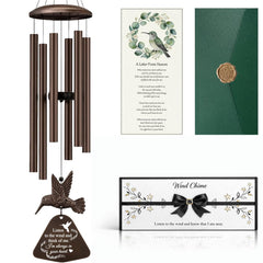 PIXPRI 36-inch memorial wind chimes in copper finish