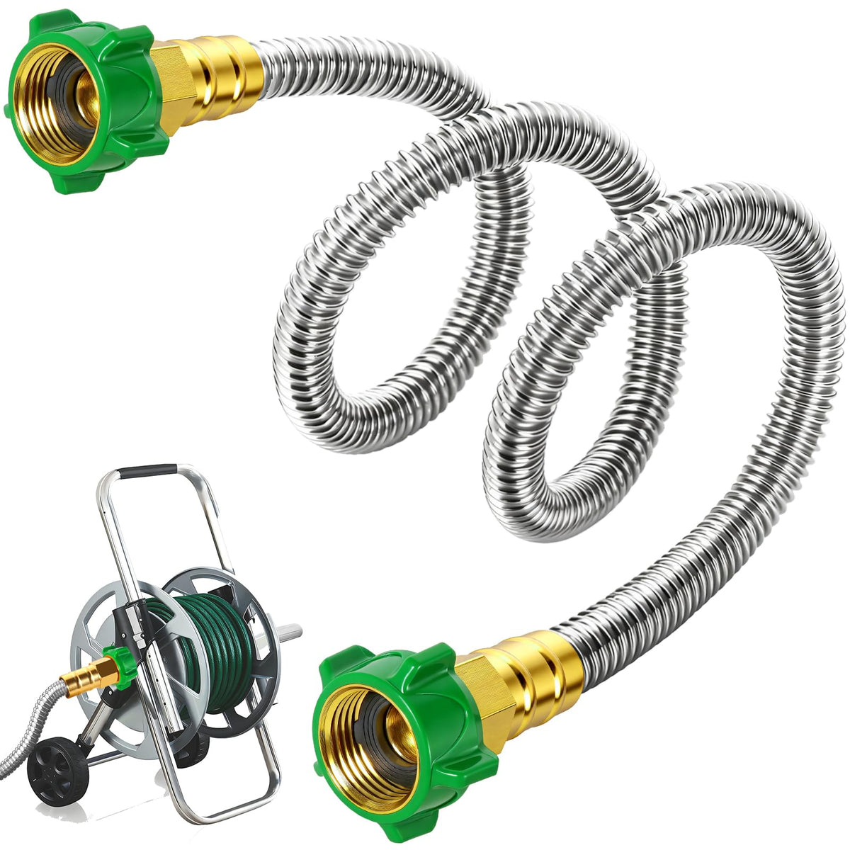 PJT 4FT Female to Female Garden Hose Adapter front view