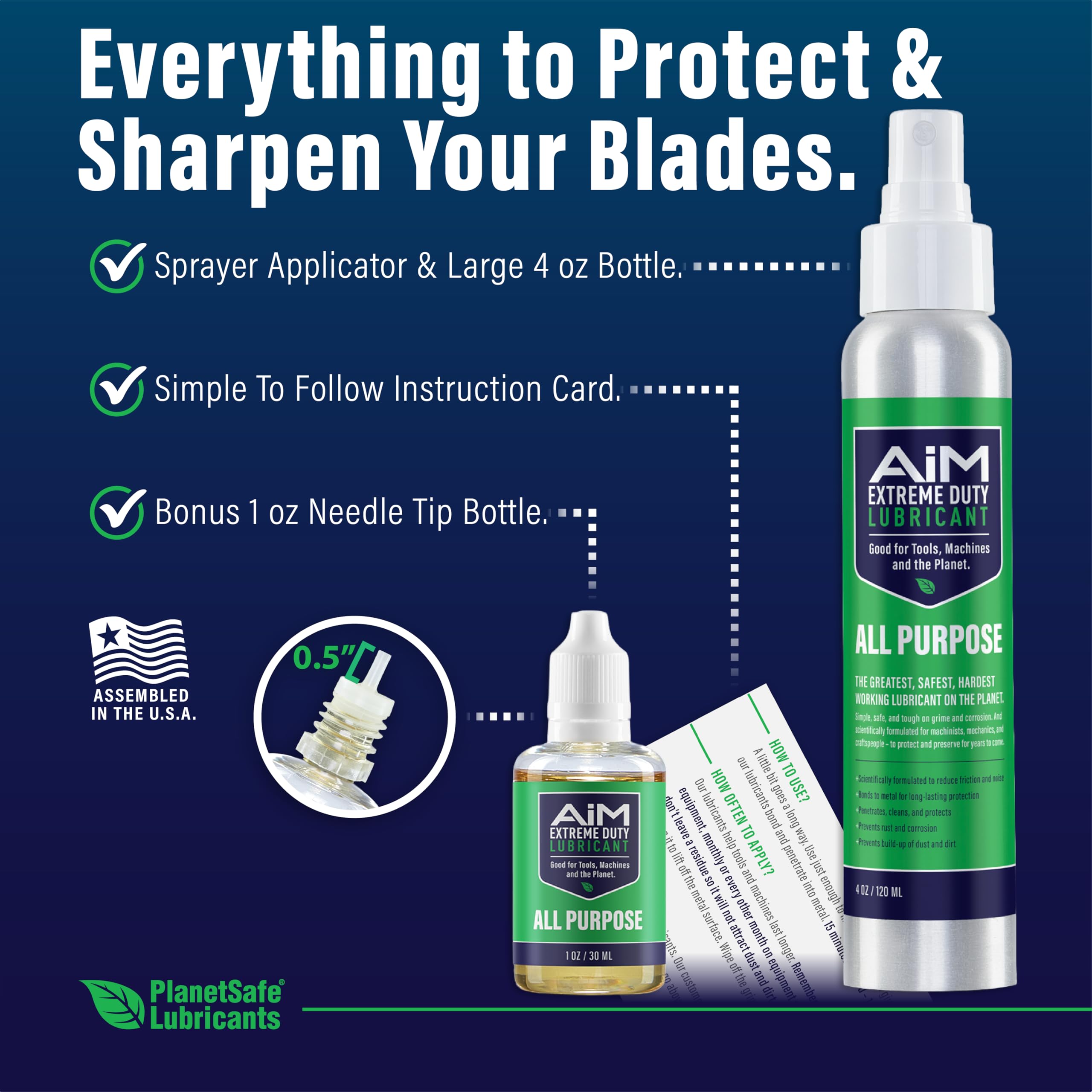 PlanetSafe Lubricants Hedge Trimmer Oil Kit packaging