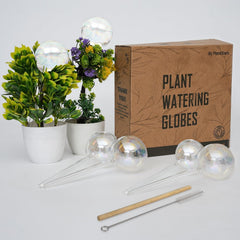 PlanKKers Iridescent Self Watering Globe set of 6 in various angles