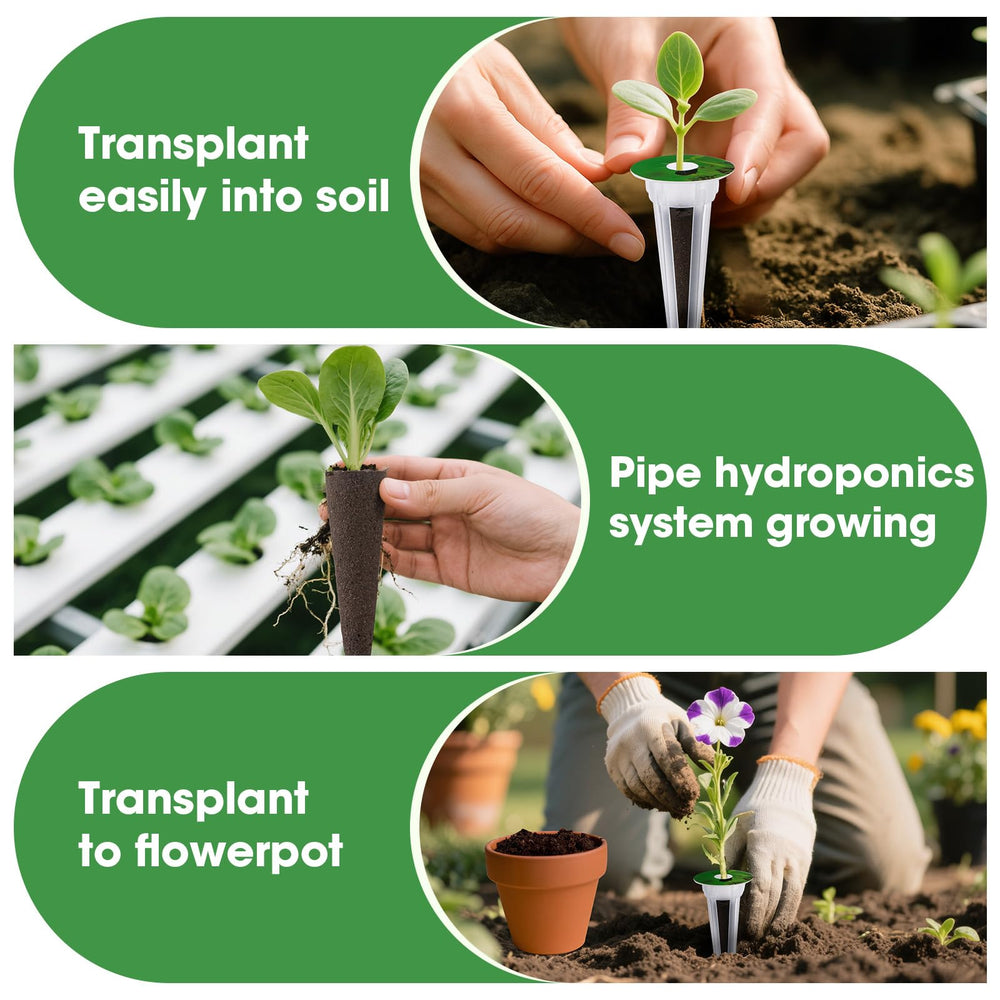 Plant labels and sponges from PlantaPulse hydroponic pods kit