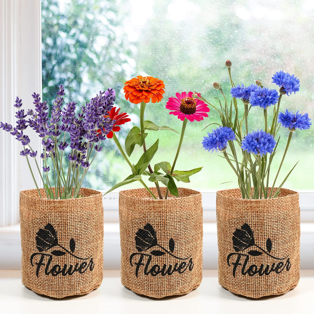 Plant markers for identifying flowers in the Meekear Garden Kit