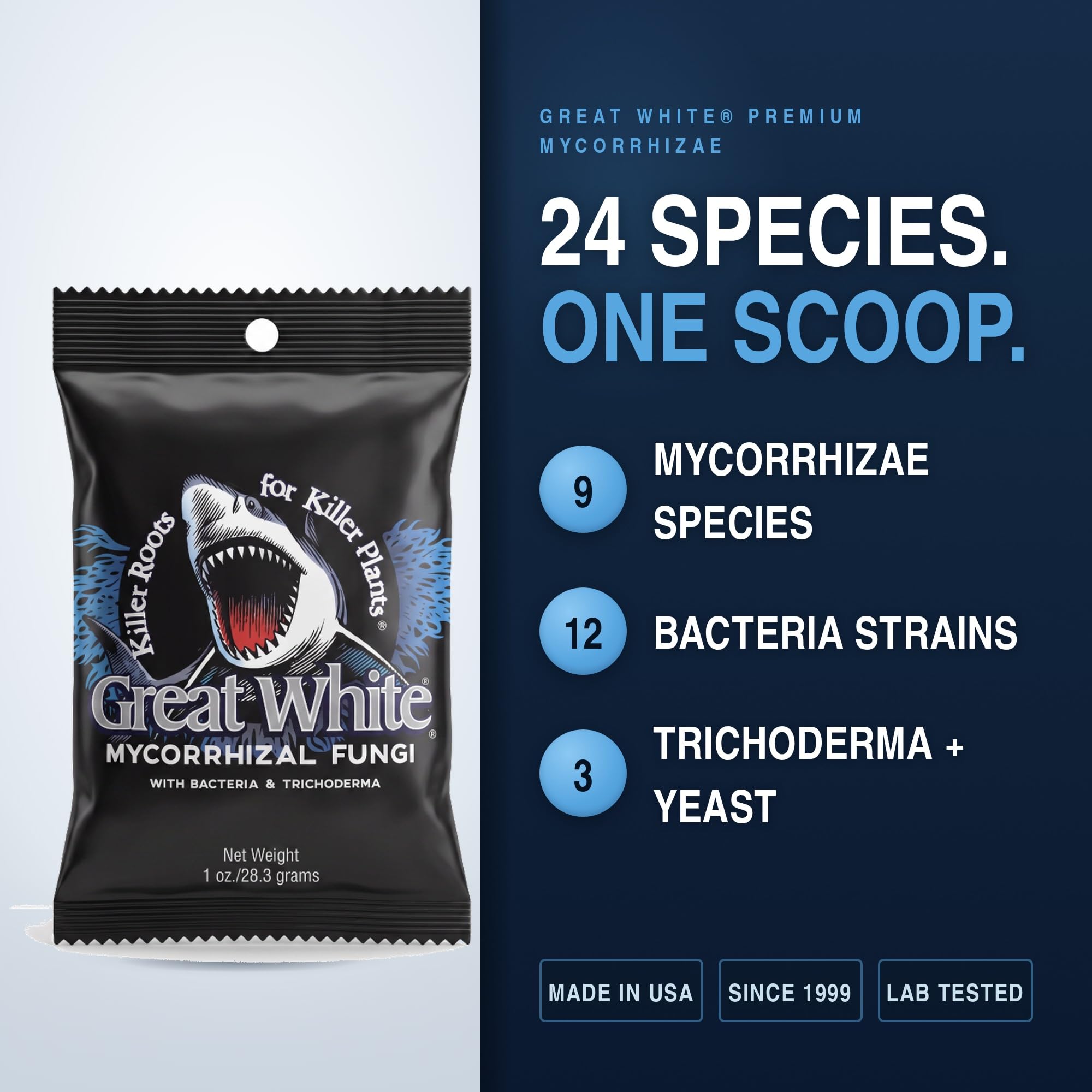 Plant Success Great White Mycorrhizal Fungi powder with instructions