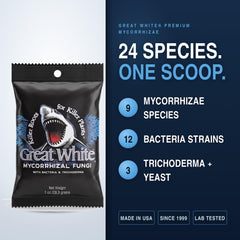 Plant Success Great White Mycorrhizal Fungi powder with instructions