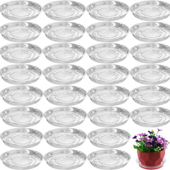 Planterhoma 4 inch clear plant saucer front view