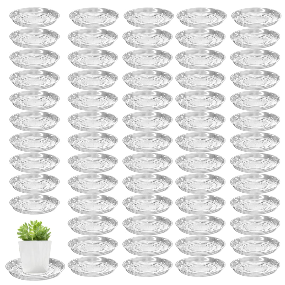 Planterhoma 8-inch clear plant saucer front view