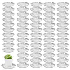 Planterhoma 8-inch clear plant saucer front view