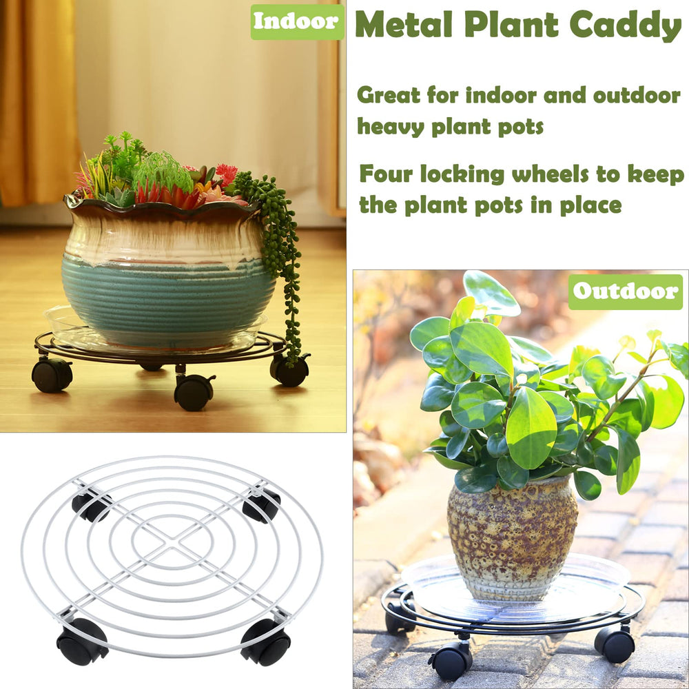 Planterhoma Plant Caddy used in a garden setting