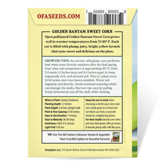 Planting instructions on the back of the seed packet
