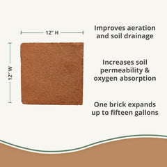 plantonix Coco Bliss brick before expansion with water