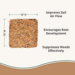 Plantonix Coco Chips Mulch in garden setting