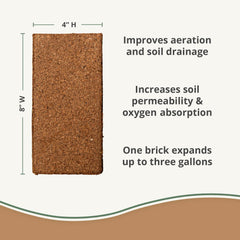 Plantonix Coco Coir bricks expanded in water