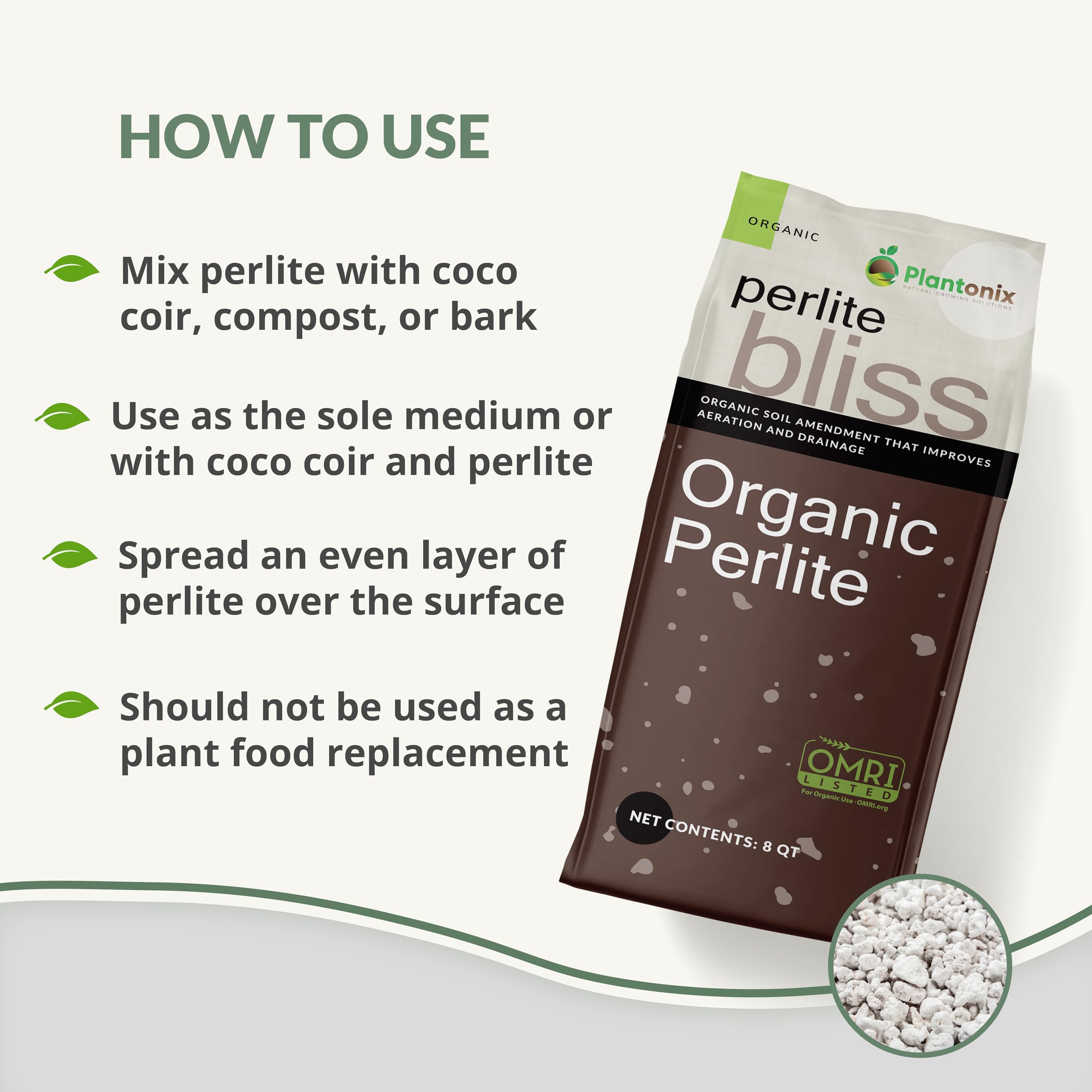 Plantonix Perlite Bliss in a gardening setup