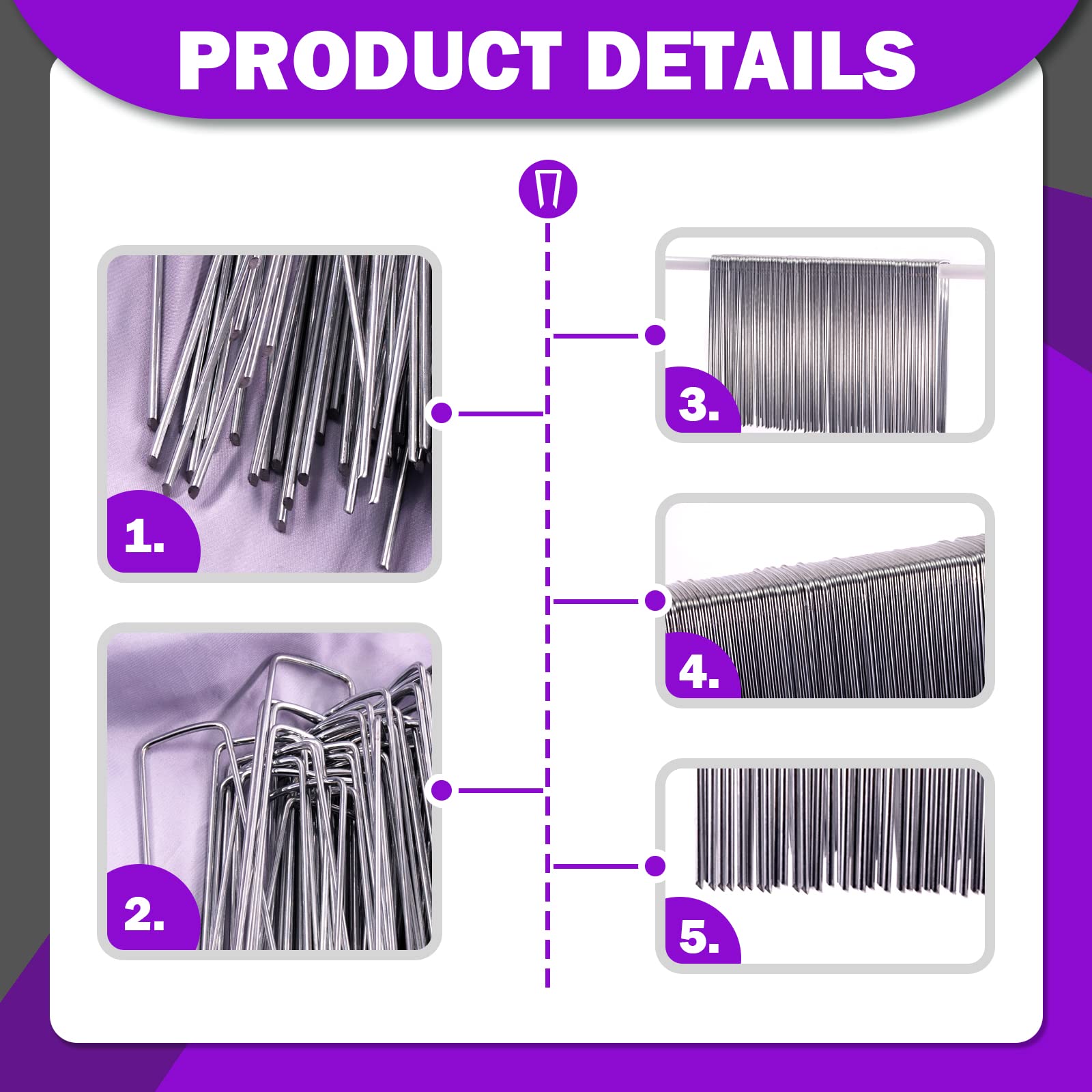 Plastic Fixing Gasket from Swpeet Garden Stakes Kit