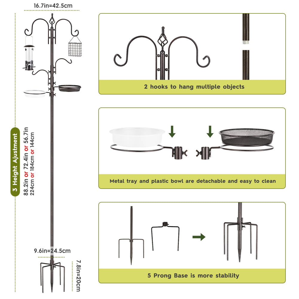 Plastic water bowl included in the bird feeding station kit