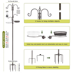 Plastic water bowl included in the bird feeding station kit