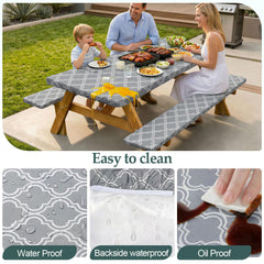 Play Tailor Picnic Table Cover Set packed in drawstring bag