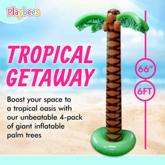 Playbees Inflatable Palm Tree 6ft detail view