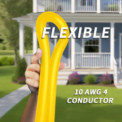PlugSaf 40FT generator cord in outdoor use
