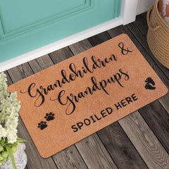 PLUJOYS Christmas Doormat displayed on porch