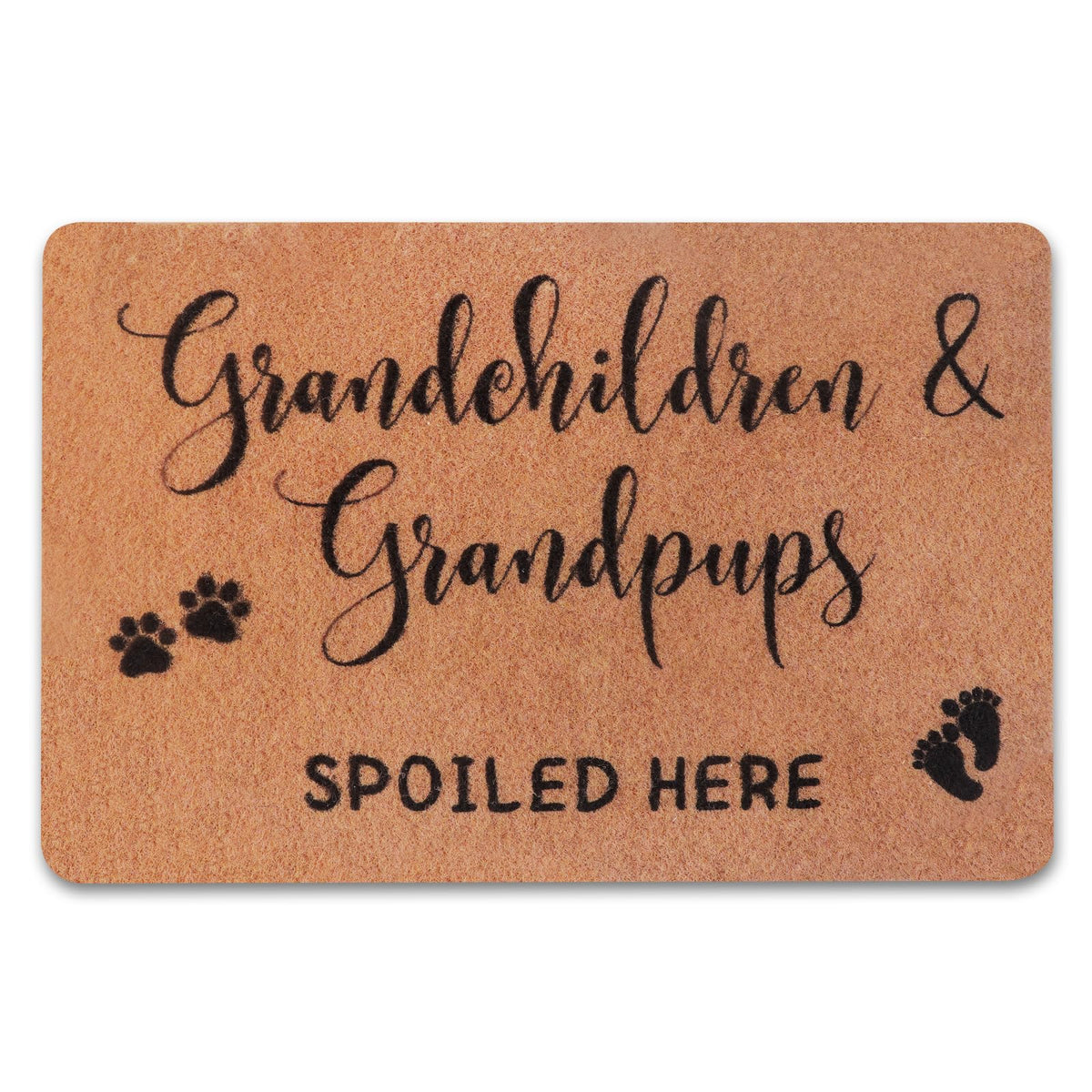 PLUJOYS Christmas Doormat for Grandma with quote front view