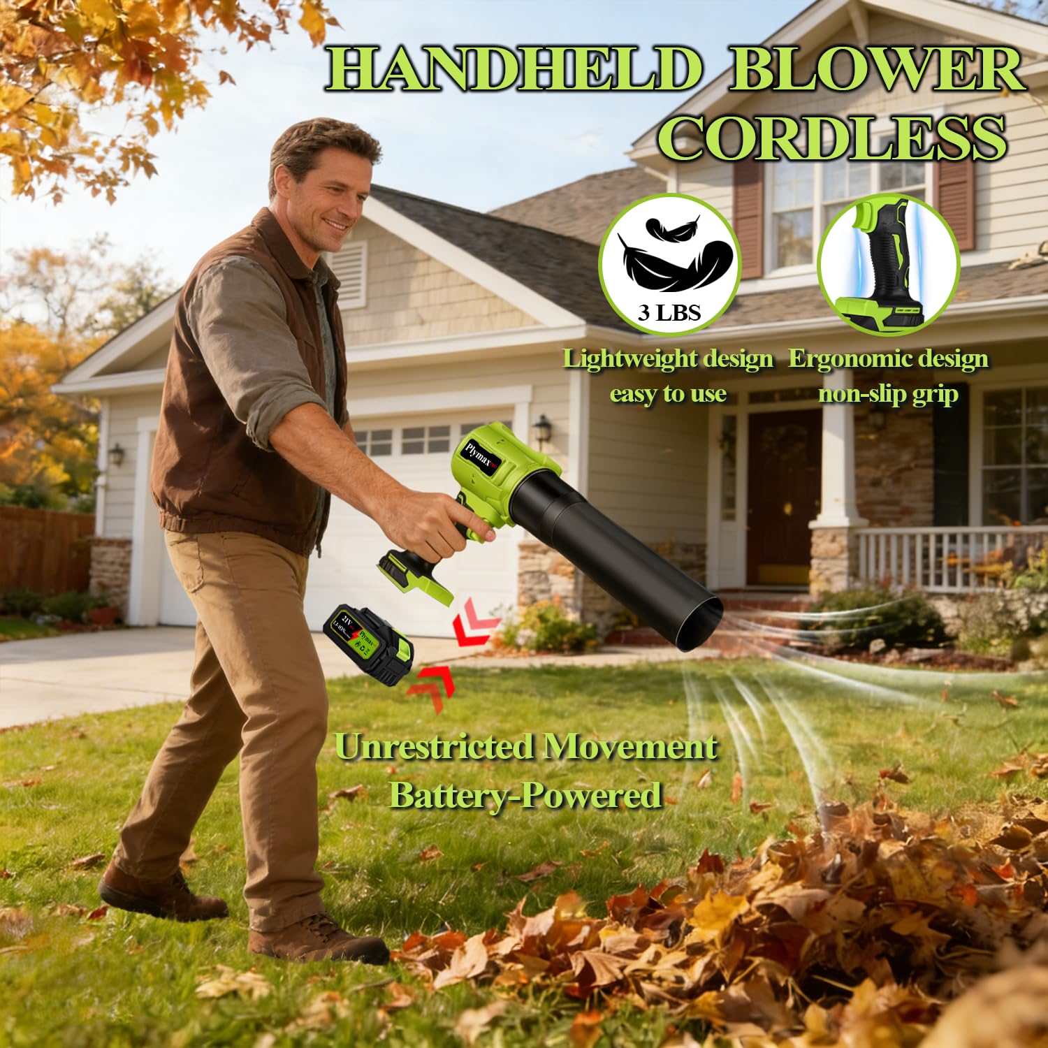 Plymax Leaf Blower packaging front view