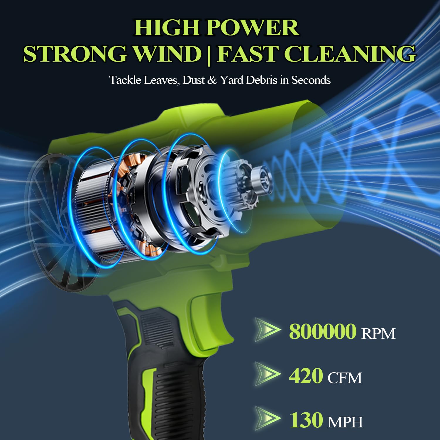 Plymax Leaf Blower showing dual-speed nozzles