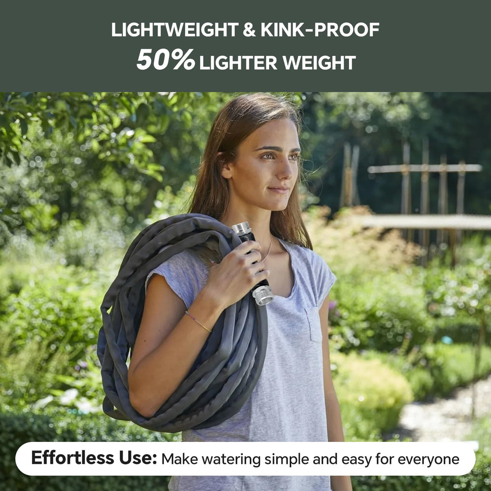 PLYPLYE Garden Hose 100ft with washers and user manual