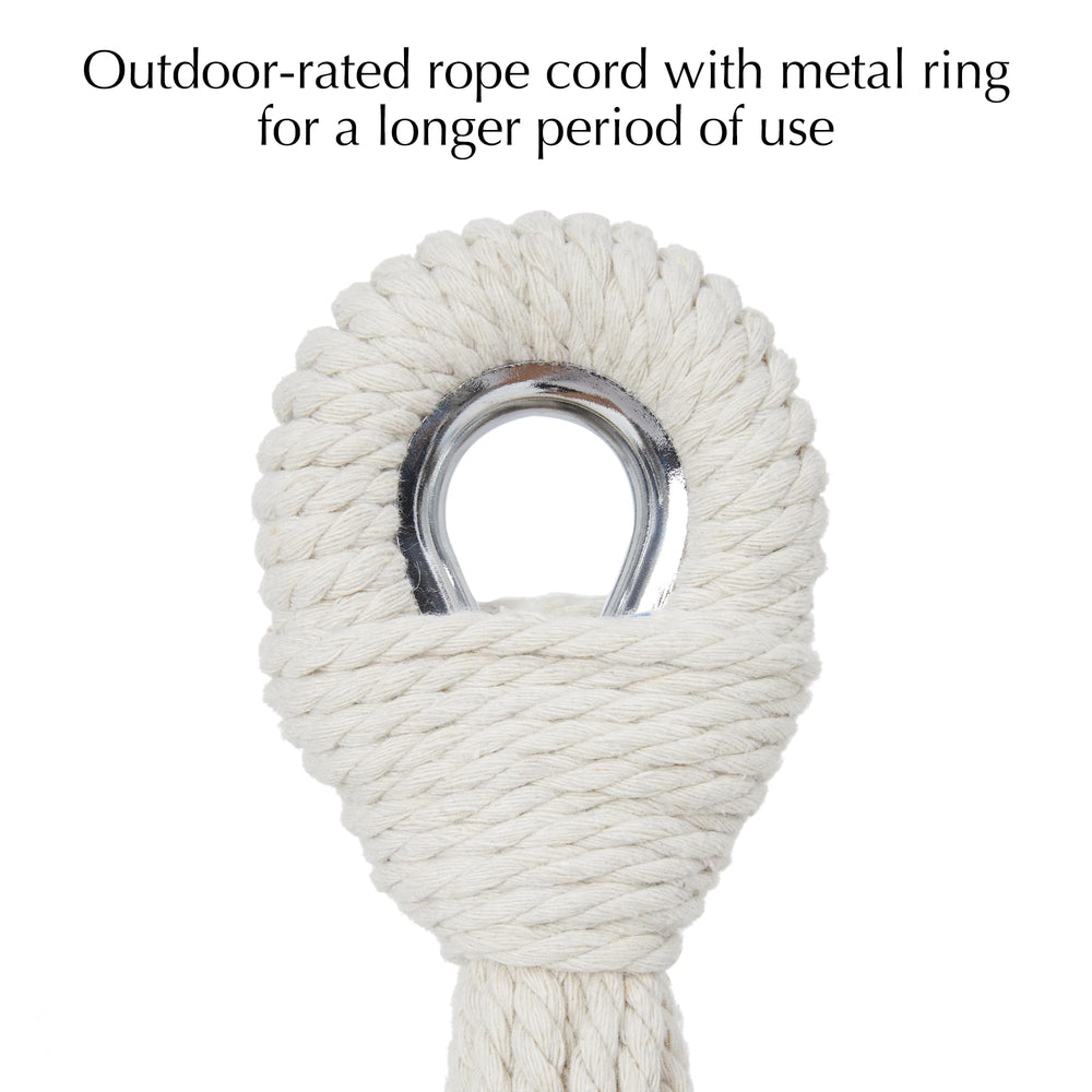 PNAEUT Double Hammock Aqua with suspension cords visible
