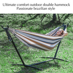 PNAEUT Double Hammock showcasing its vibrant colours