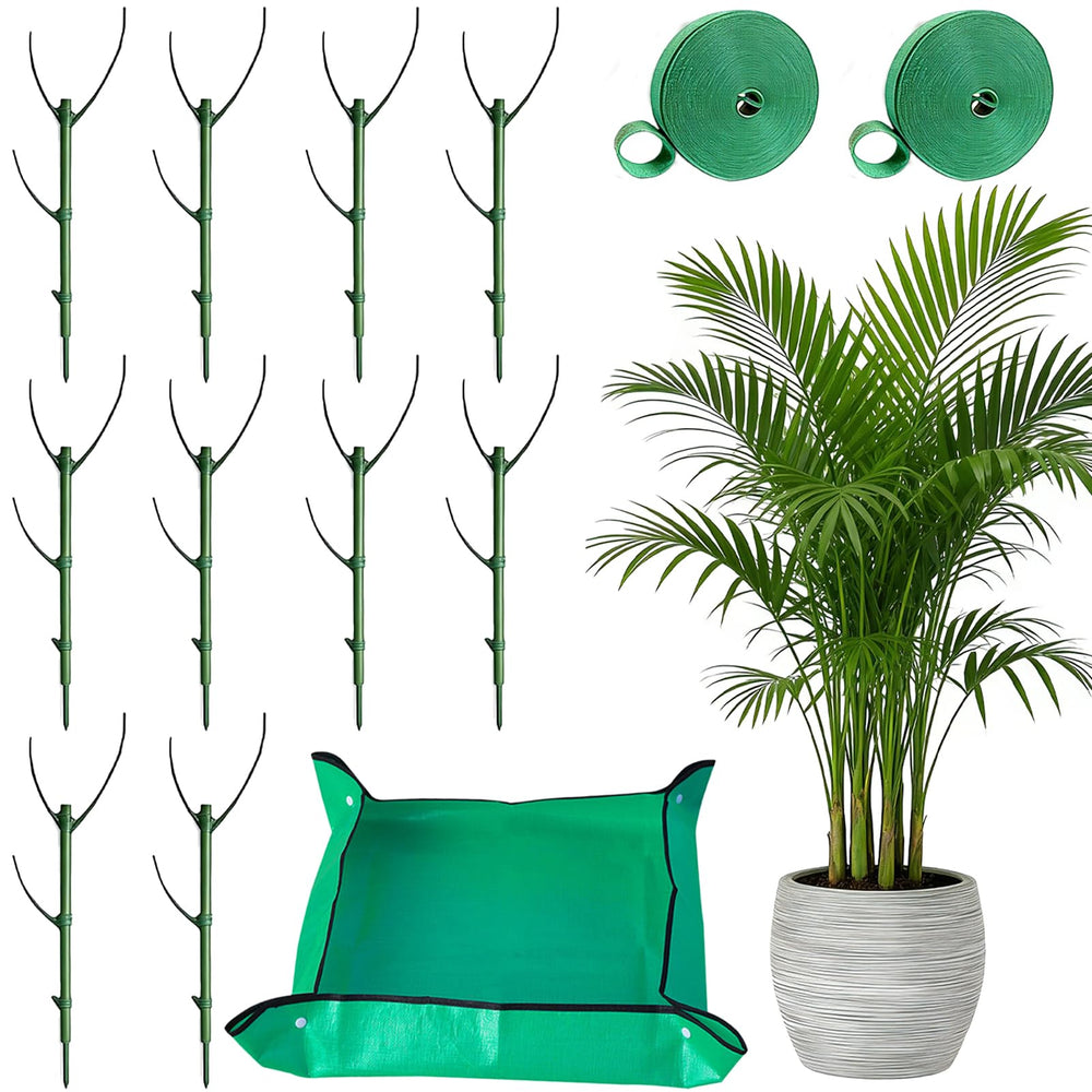 PNEIOLV 10 Pack Stackable Plant Support Stakes front view