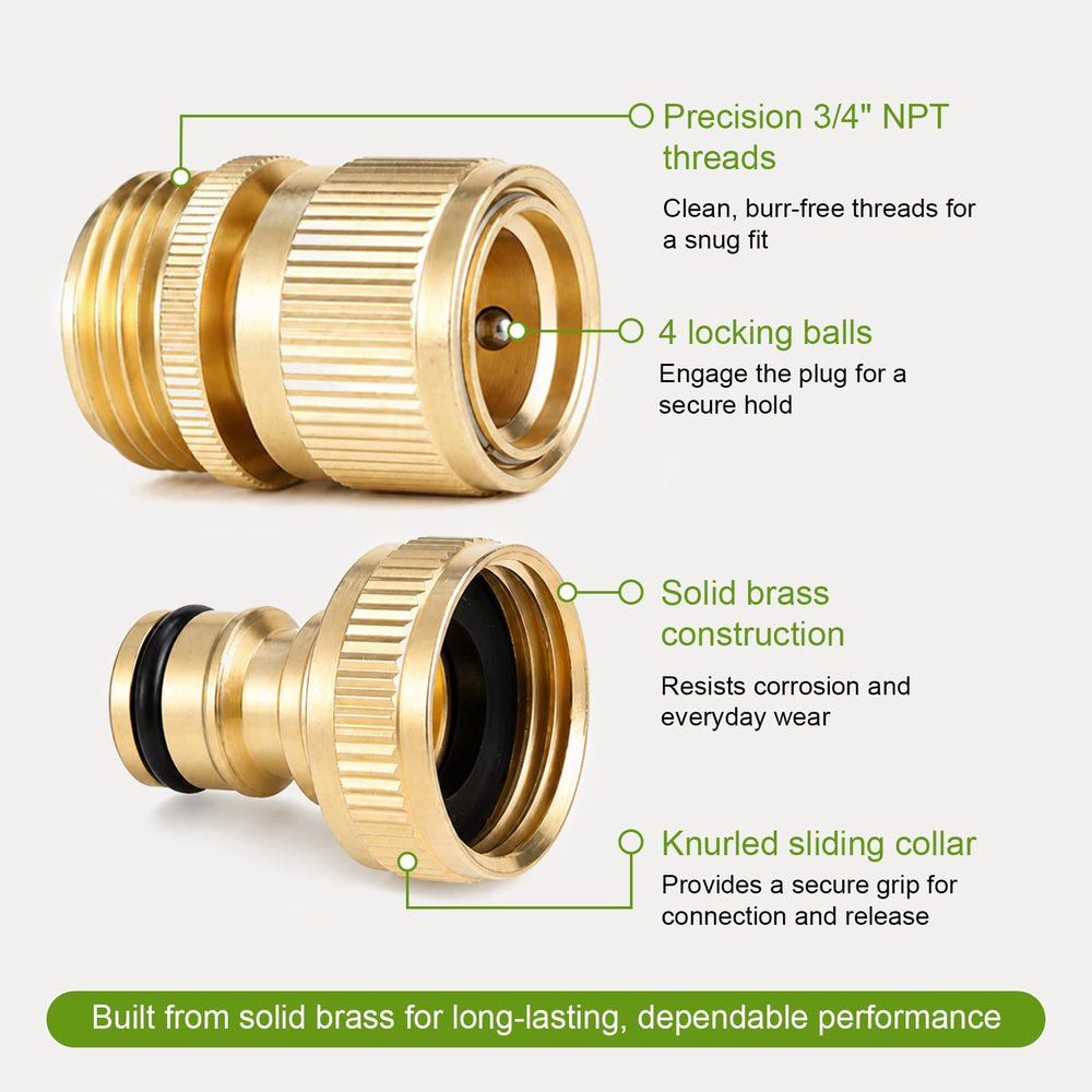 Pniimoo solid brass connectors in packaging