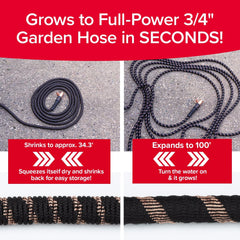 Pocket Hose 100 FT Copper Bullet Hose coiled