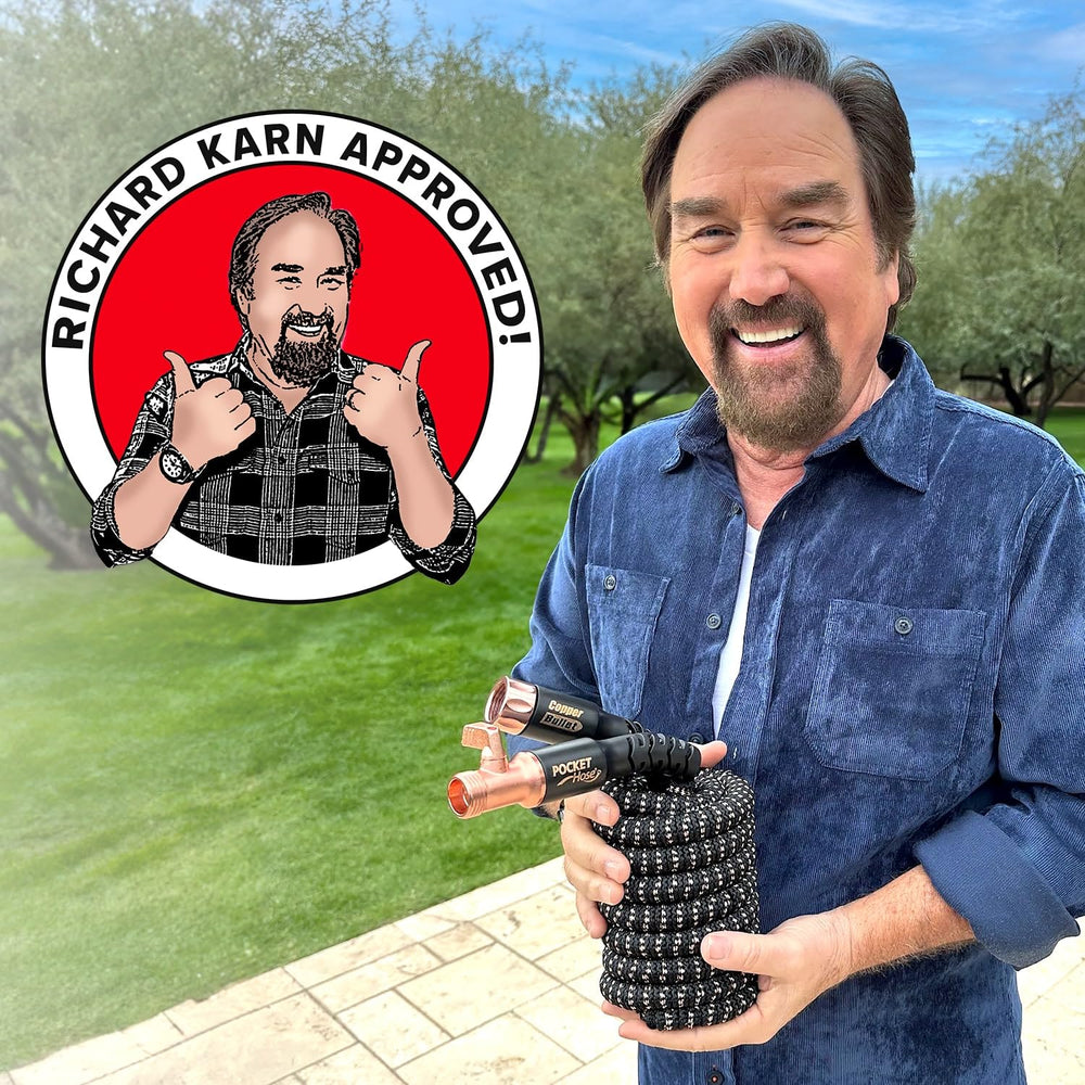 Pocket Hose 100 FT Copper Bullet Hose packaging