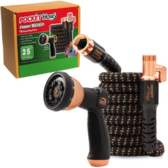 Pocket Hose 25 FT Copper Bullet Expandable Garden Hose front view