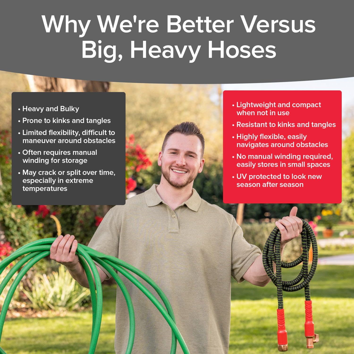 Pocket Hose Expandable Garden Hose 75 FT in the garden