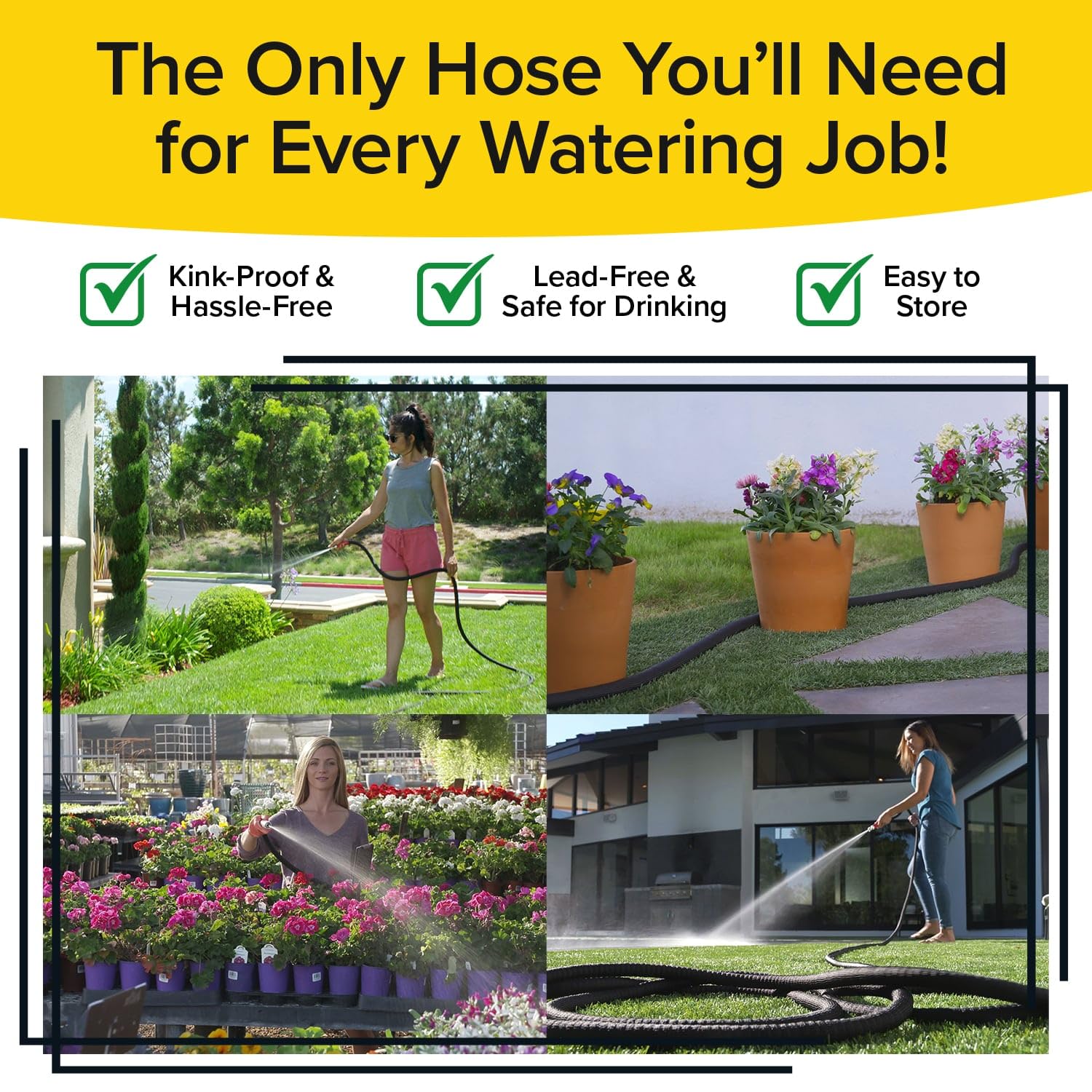 Pocket Hose Silver Bullet compact size after water is turned off