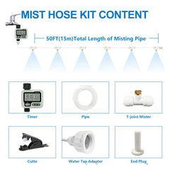 POCKET PANDA misting system setup in a garden